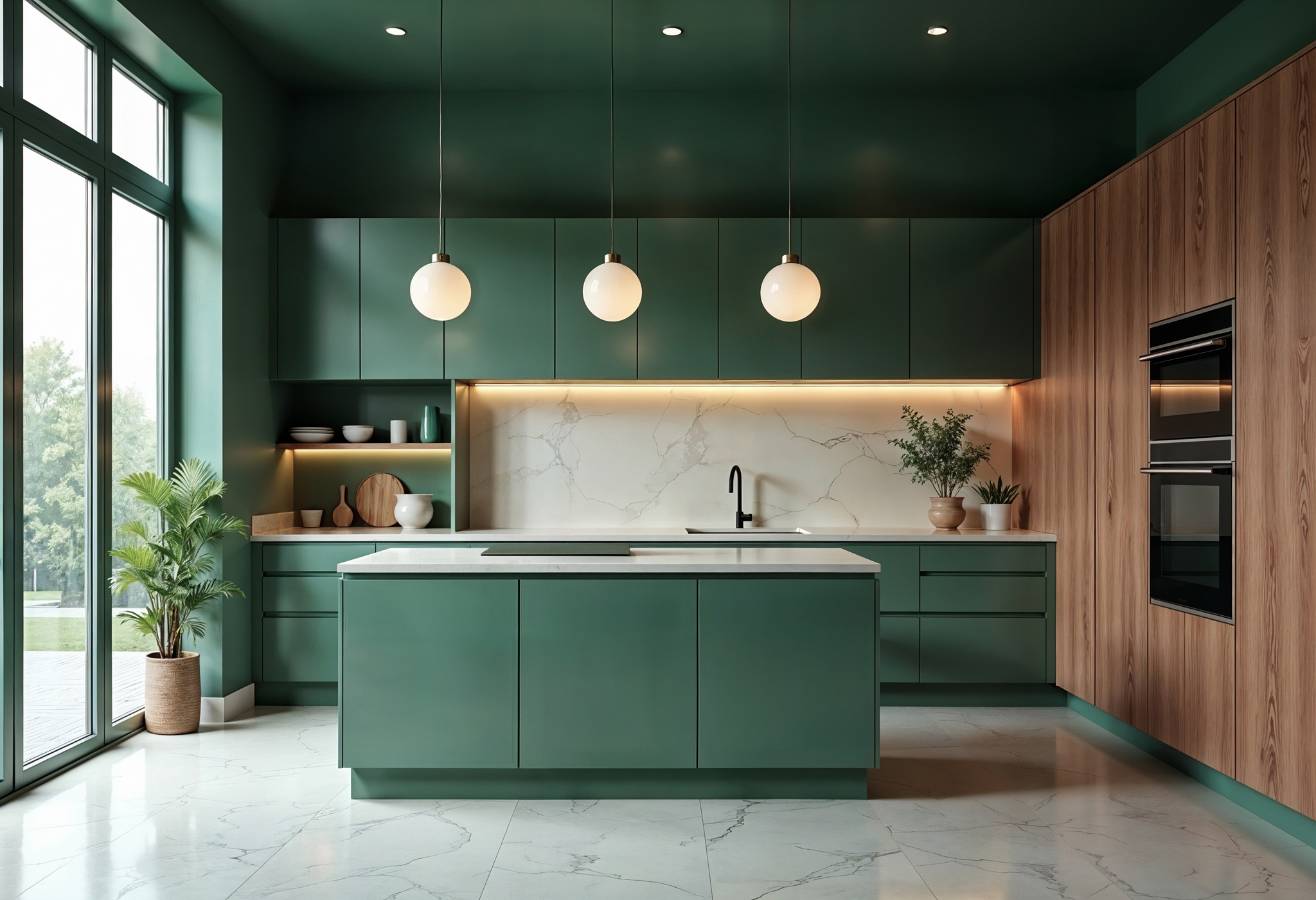 U-Shaped Luxury Kitchen